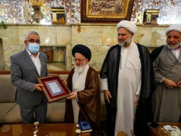 صدور پیام تبريك آیت الله سید مجتی حسینی درپی انتصاب جناب آقای سيد عيسى خراسان بعنوان توليت جدید حرم مطهر امير المومنين علیه السلام